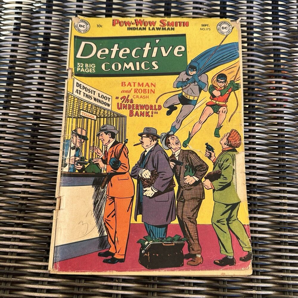 Vtg Detective Comics #175 Unrestored Golden Age Batman DC Comic Mortimer‎ Cover